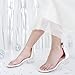 Dufannie White Dress Shoes for Girls Clear Sandals Chunky Girls High Heels for First Communion Wedding Church Partys Ankle Strap Open Toes Shoes for Little Big Kids(3603ClearWhite 12)