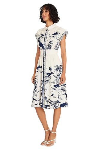 Maggy London Collared Neck Button Multi Occasion Dresses for Women2