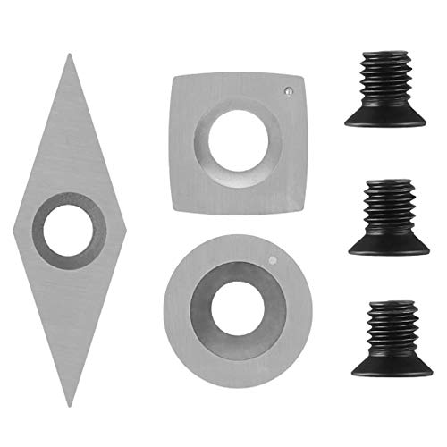 Set de 3 piezas de insertos de carburo para torneado de madera miniatura 1