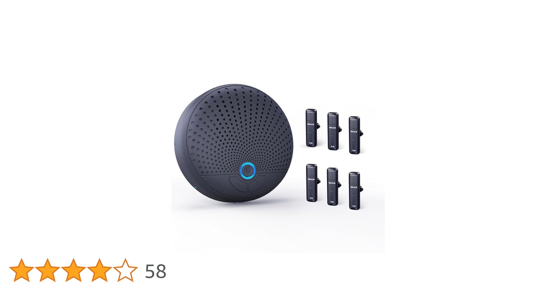 BALILA 会議用マイクスピーカー 6つのクリップマイク 360˚全方向集音 Amazon.co.jp: BALILA スピーカーフォン 会議用マイク 6つの