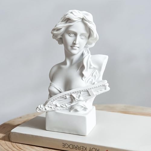 Hosrnovo Aphrodite Statue, 6.7 Inches Artemis Bust Sculpture Elegant Greek Mythology Home Decor Perfect for Academia and Classical Interior Design