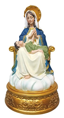 Estatua Santa Providencia con Niño en Resina 12 Pulgadas
