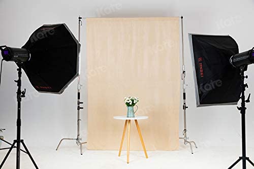 Image of Kate 6ftAƒa€ inch9ft Solid Beige Backdrop Portrait Photography Background for Photography Studio Children and Headshots Beige Backdrop Background for Photography Photo Booth
