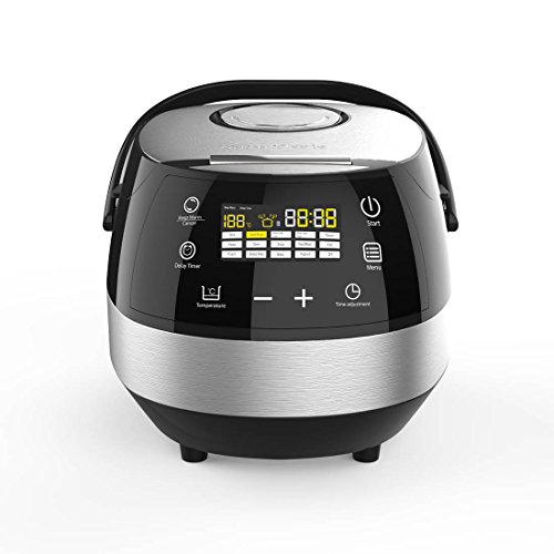Drew&Cole CleverChef Intelligent Digital Multicooker 5L – 860W – Chrome – Touch Control – Energy Efficient – 14-in-1 Cooker – Delay Timer & Keep Warm Function – Simple & Effective Cooking