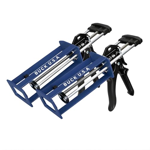 Image of 2 Pack Buck 400ml Dual Cartridge Epoxy Gun (1:1 & 2:1) - High Thrust Panel Bond Adhesive Applicator for Structural Epoxy, Fillers & Plastic Repair, Fits 08115 & 08116