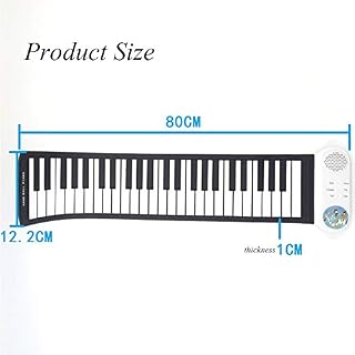 YONGCHY 49-Key Piano Portable, Piano Clavier Enfants Main Piano Roll Clavier Pliant Portable Intégré Haut-Parleur Instrument De Musique MIDI Enfants Clavier - Les Beatles, Paul McCartney, John Lennon, RIngo Starr, George Harrison YONGCHY 49-Key Piano Portable, Piano Clavier Enfants Main Piano Roll Clavier Pliant Portable Intégré Haut-Parleur Instrument De Musique MIDI Enfants Clavier – Image 7
