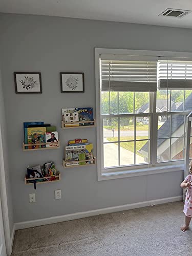 Gneric Floating Book Shelves For Kids Nursery Toddler Classroom, Hanging Book Shelf Organizer For Room Decor, Set Of 4 #TOP2