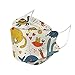 Produktbild nvtuuer 50 Stück Kinder Mundschutz 4-Lagige Bunt mit Motiv 3D Druck Bandana Mund Nasenschutz Staubdicht Multifunktionstuch Schals für Mädchen Jungen (D, 50 Stück (1er Pack))
