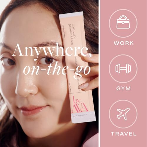 Liquid Collagen Jelloskin Solution | Marine Collagen + Hyaluronic Acid + Elastin peptides Supplements - Hair Skin and Nails | Hydrolyzed Marine Collagen for Women |15 Packets Peach Flavor - Image 6