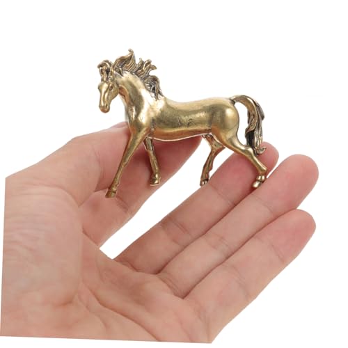 Estatua de Caballo Feng Shui de Latón para Decoración miniatura 3