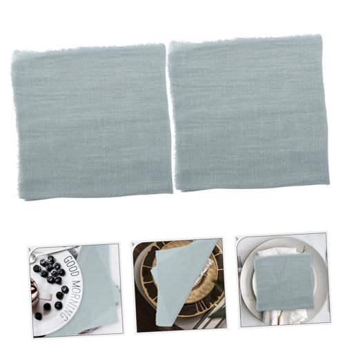 Servilletas de mesa de poliéster con flecos decorativos en pack de 12 unidades 4