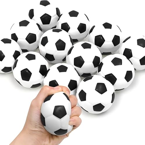 Mini-Fußbälle Set, 12 Stück, 5 cm, Schwarz-Weiß, Soft-Spielbälle für Innenbereich,Antistressball,Fußball Stressbälle für Kinder und Erwachsene Mini-Fußbälle Set, 12 Stück, 5 cm, Schwarz-Weiß, Soft-Spielbälle für Innenbereich,Antistressball,Fußball Stressbälle für Kinder und Erwachsene