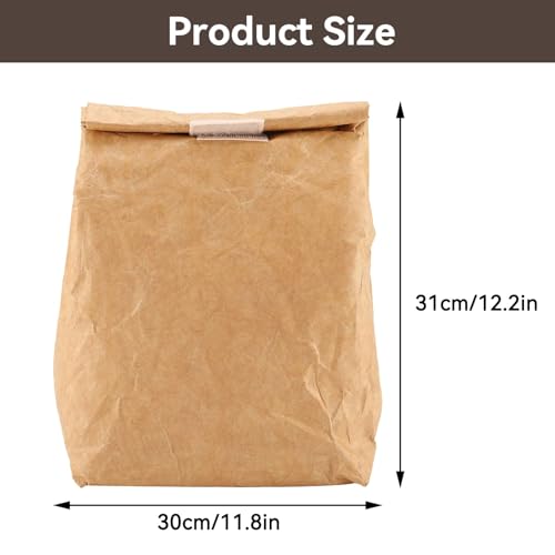 HERCHR Foldable Lunch Bag Insulated Lunch Box 5L Reusable Paper Bag Insulated Sandwiches Box Waterresistant Travel Picnic Small Cooler 176Oz for Women Office Work School Snacks - Image 4