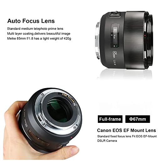 Meike 85mm f1.8 Auto Focus Lens for Canon
