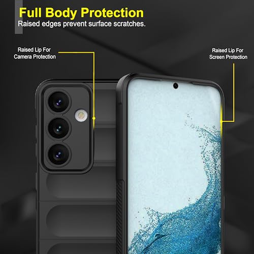 Image of amazon basics Back Case Cover for Samsung Galaxy S24 Plus 5G | Compatible for Samsung Galaxy S24 Plus 5G Back Case Cover | Liquid Silicon Magic Case with Camera Protection | Black