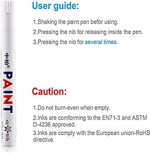 Chuir CH181029 Tire Marker Lettering Tire Paint Pen Markers Permanent Waterproof Oil Based Paint Markers thumb #1