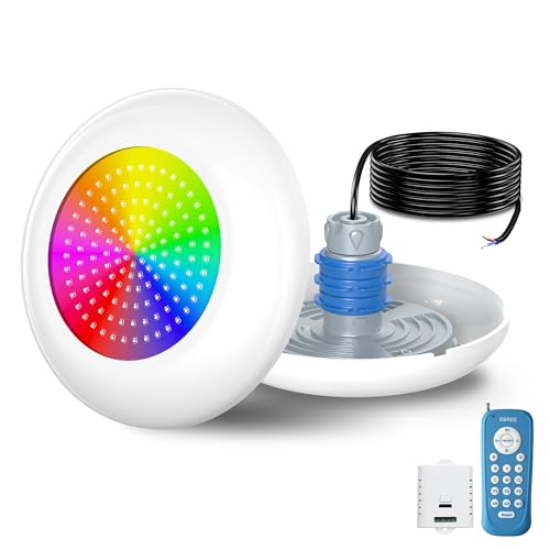 OSREE Projecteur Piscine Vissable avec Filetage 1,5