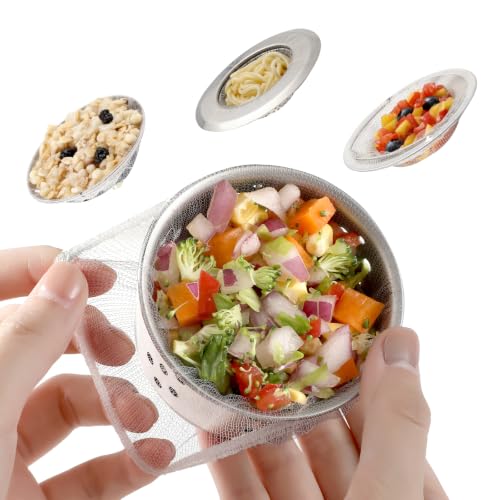 200 Pack Disposable Drain Covers for Sourdough Kitchen Mesh Sink Strainer Bags Anti-Clog Drain Catchers for Food Scraps Coffee Grounds & Hair Kitchen & Bathroom