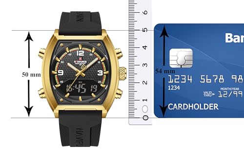 Image of NAVIFORCE NF9242 Dynamic Racing Style Multifunctional Analog-Digital Watch