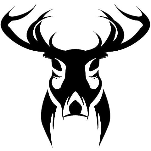 Home Find Deer Wall Stickers Elk Buck Head Wall Decals Forest Animal Hunting Themed Decor Silhouette Arts Murals Vinyl Waterproof Stickers Kids Bedrooms Teens Rooms Decor 16.1 inches x 15.7 inches Cover