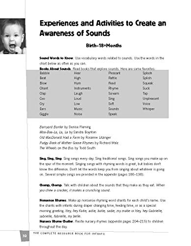 The Complete Resource Book for Infants: Over 700 Experiences for Children from Birth to 18 Months (Complete Resource Series) - Image 17