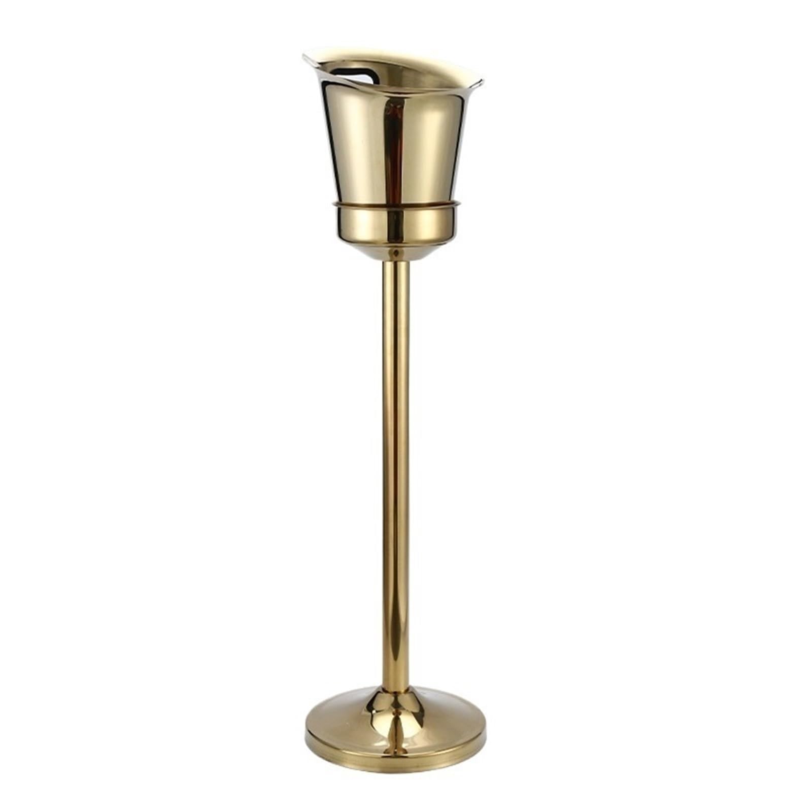 Cubos de Hielo Cubitera de Acero Inoxidable con Soporte, Ideal for Fiestas, Bares, Karaoke, barbacoas y el hogar(Gold,Pequeño)