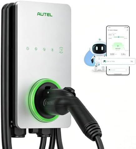 Autel Carregador EV de nível doméstico 2 de até 50 Amp, 240 V, es...