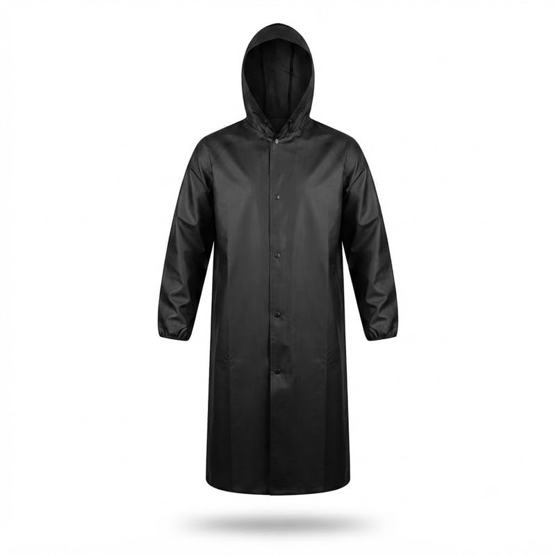 𝟏 𝐘𝐞𝐚𝐫 𝐖𝐚𝐫𝐫𝐚𝐧𝐭𝐲 Waterproof Rain Poncho for Men and Women, Hooded Pocket Size Emergency Raincoat Rain Wear for Travel, Trekking, Camping and Outdoor Activities.-image-34