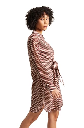 Image of Zaccai Women's Georgette Geometric Button Down Dress