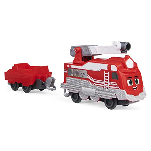 Mighty Express Tren Push and Go Salvador Rojo – Tren Manual para la Popular Serie de televisión, a Partir de 3 años