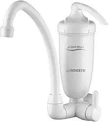 Purificador de Água com Torneira de Parede Acqua Bella, Lorenzetti, 7411815, Branco, Pequeno