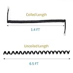 MAND-Black-Telephone-Handset-Phone-Extension-Cord-Curly-Coil-Line-Cable-Wire