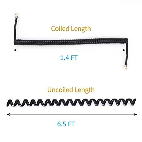 MAND-Black-Telephone-Handset-Phone-Extension-Cord-Curly-Coil-Line-Cable-Wire