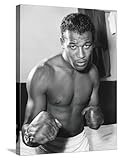 ART.COM Stretched Canvas Print Sugar Ray Robinson Was the Welterweight Boxing Champion from 1946-1950, 18" x 24"