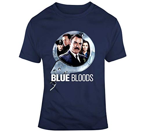 QLKNSC Blue Bloods Tom Selleck Donnie Walberg Cop TV Fan T T-Shirts à Manches Courtes(XX-Large)