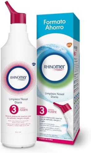 Rhinomer Spray Nasal 100% Agua de Mar, Fuerza Fuerte 3, para Adul...