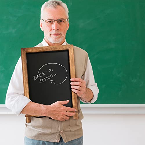 Rustic Torched Tabletop Chalkboard Sign/Hanging Magnetic Wall Chalkboard/Small Countertop Chalkboard Easel/Kitchen Countertop Memo Board / 12" X 17" In. Weddings, Birthdays, Baby Announcements #TOP5