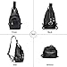 PORRASSO Women Sling Bag Small Backpack Ladies Fashion Shoulder Crossbody Daypack Waterproof PU Leather Chest Bag Multi-function Shoulder Bag for Outdoor Traveling Sport Red Wine