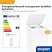 Exquisit Gefriertruhe | 98 l Nutzinhalt, Energieeffizienzklasse E, 40 dB Betrieb | Schnellgefrieren, manuelles Abtauen, Temperaturregelung, digitale Temperaturanzeige Gefrierkorb | GT5101-E-040E weiss