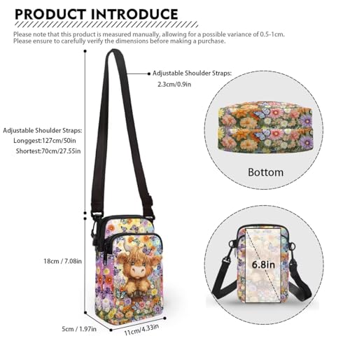 Image of Xpyiqun Small Crossbody Bag Women Phone Purses Sling Shoulder Handbag Cross Body Pouch Wallet Bags