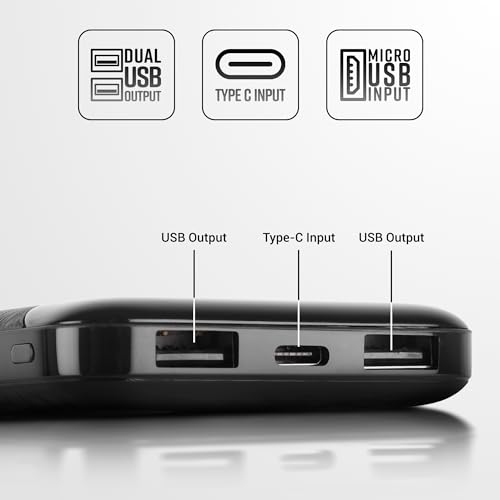 ZEBRONICS MB10000S4 10000mAh Power Bank, Black - Image 5