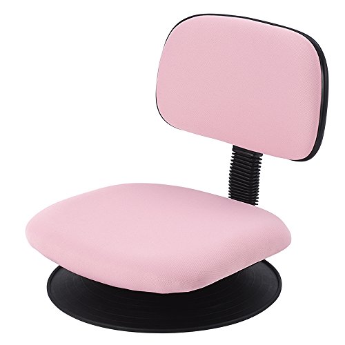 ナカバヤシ オフィスチェア 回転盤付き座いす ピンク DLC-01P