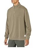 Doté d'un tissu en coton bio épais, d'une coupe surdimensionnée et arrondie avec une construction de manches intégrées. Ce sweat à col montant semi-zippé pour homme rejoigne la ligne de vêtements de la collection Quiksilver.