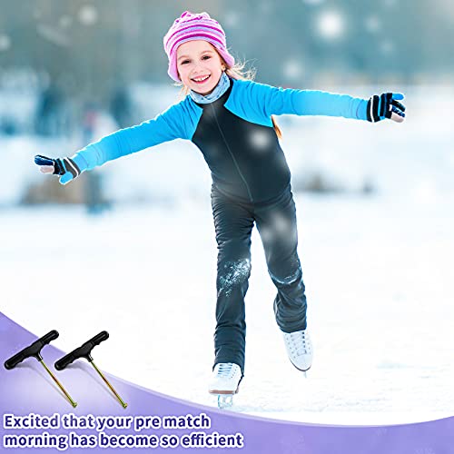 Shoe Lace Tightner Stainless Steel Plastic Hockey Skate Tightener Wire Sports Skate Key Tool Shoe Lace Puller Ice Roller Skate Tool For Ice-Skates Figure-Skates Boots Shoes (4) #TOP3