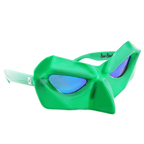 Sun-Staches DC Comics Official Green Lantern Sunglasses | Costume Accessory or Party Mask | UV400 | One Size Fits Most