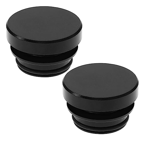 OTOTEC 2 x 12 V Aluminium-Zigarettenanzünder-Abdeckkappe, wasserdicht, staubdicht, Stecker für Auto, LKW, SUV, Boot, Yacht, Automobilzubehör, Schwarz