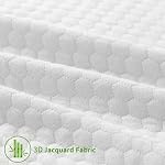Twin XL Mattress Topper Cover 3-4 Inch, Removable Viscose Made From Bamboo Zippered Cover for Latex Topper, Extra Long Protector With Straps