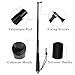 VVHOOY Selfie Stick Extendable 11.25-37inch Handheld Aluminum Telescopic Pole Monopod Compatible with AKASO EK7000,Brave 4,V50,Gopro Hero 13 12 11 10 9 8,DJI Osmo,Dragon Touch,ODDV Action Camera