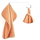 Polyte - Premium-Waschlappen aus Mikrofaser - fusselfrei - Orange - 33 x 33 cm - 6 Stück