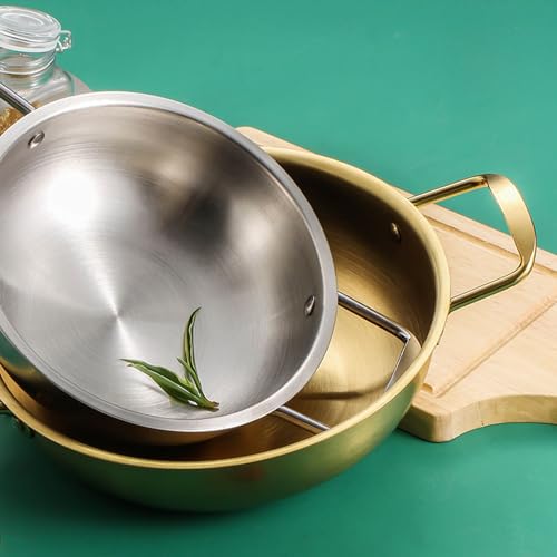 Sartén Wok de acero inoxidable con doble asa 26cm miniatura 7